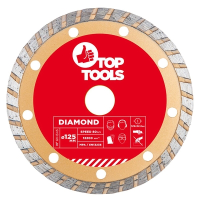Disc diamantat 125x22,2mm TURBO TOP TOOLS 61H345