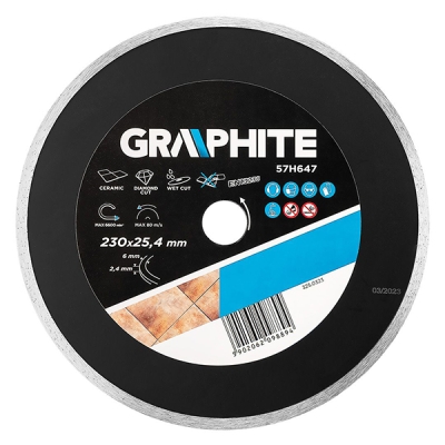 Disc diamantat 230x25,4 mm pentru dispozitiv 59G891 GRAPHITE 57H647